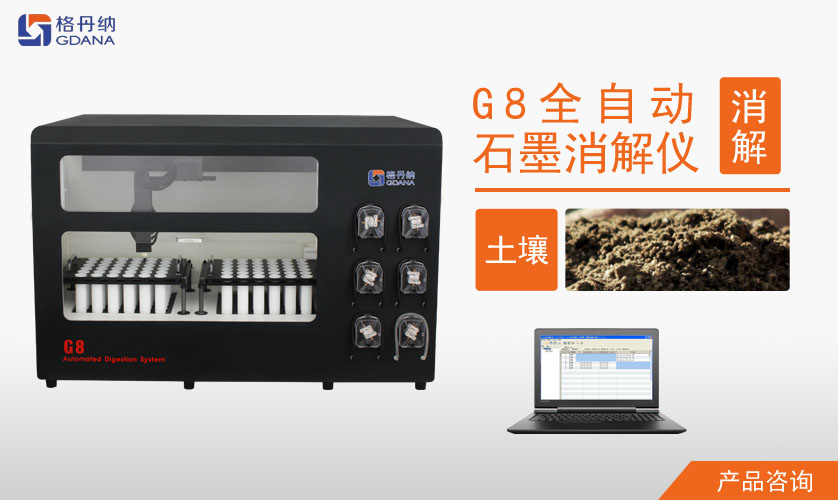 G8全自動石墨消解儀對土壤中Cd、Cr、Cu、Pb、Ni、Zn金屬的消解