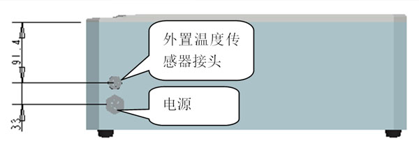 高溫石墨消解儀儀器的背面安裝示意圖